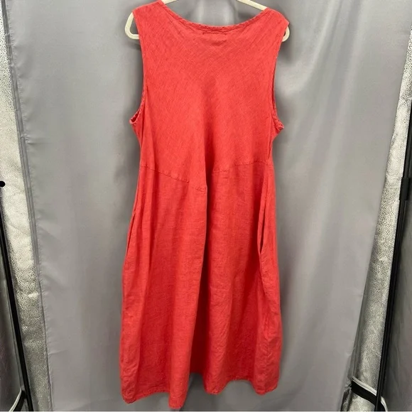 Flax Red Midi Dress - Picture 8 of 9